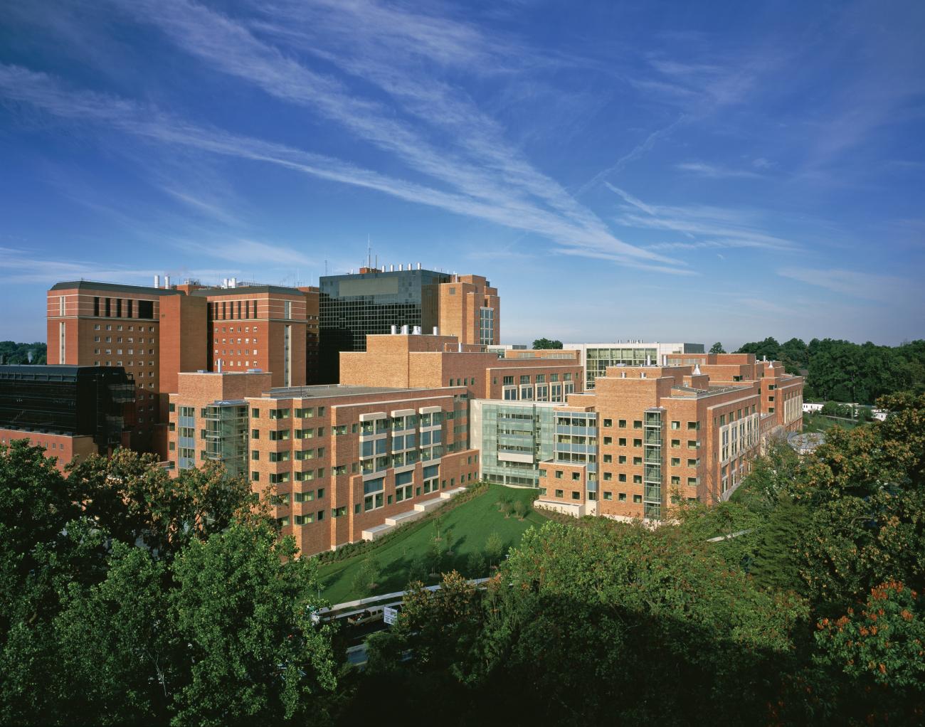 Bird's eye view of the NIH Clinical Research Center