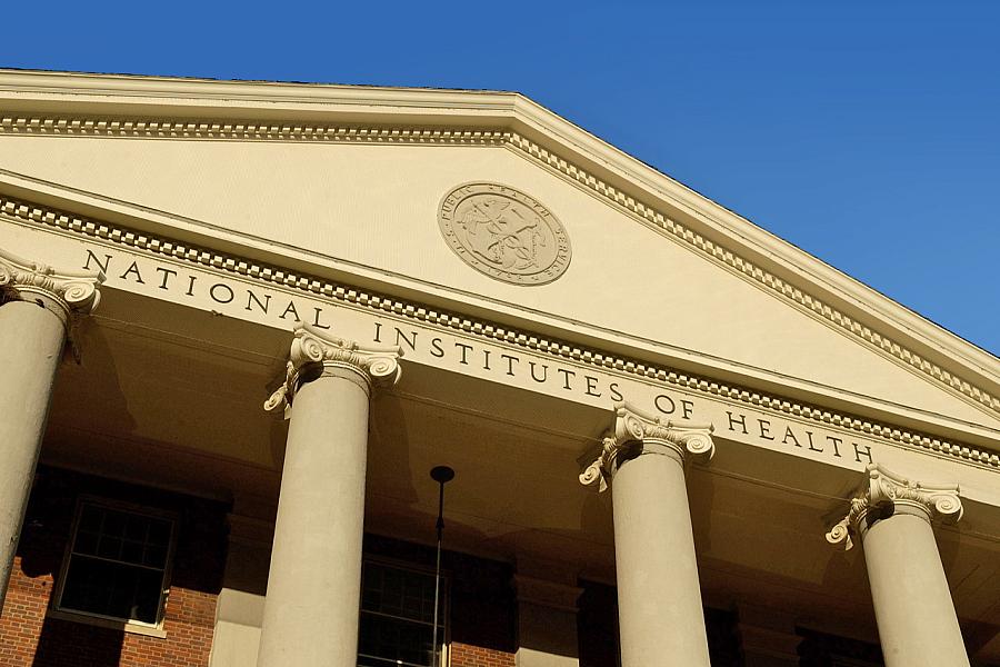 Close-up of the front of Building One