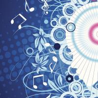 illustration of a human head with soundwaves